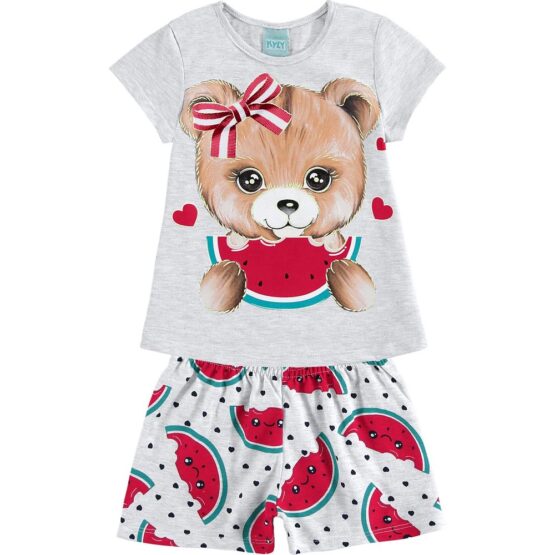 Pijama infantil short perrito