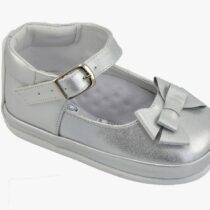 Baleticas para niña plateado