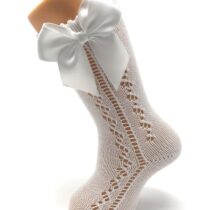 Bebé media perle calado lazo