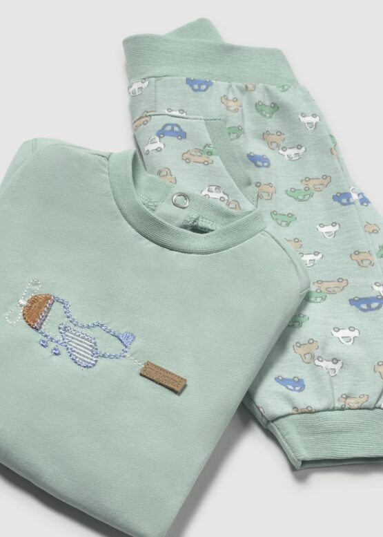 Conjunto 2 piezas pantalón largo recién nacido