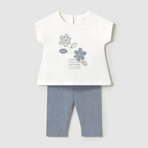 Conjunto legging y camiseta recién nacida