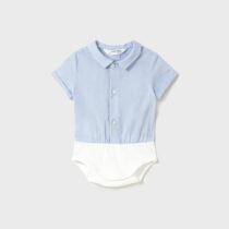 Body combinado recién nacido celeste