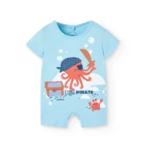 Pelele corto de punto para bebé niño