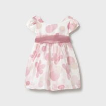 Vestido estampado flores rosa