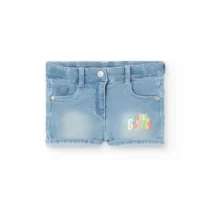 Shorts de punto para  niña en color BLEACH